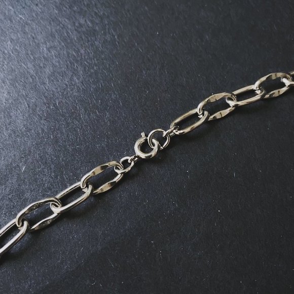 Vintage Silver Openwork Filigree Chain Necklace - Picture 5 of 8
